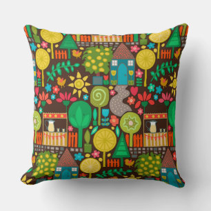woodland lemonade throw pillow