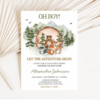 Woodland Let the Adventure Begin Baby Shower