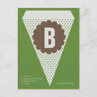 Woodland Light Banner Flag Postcard