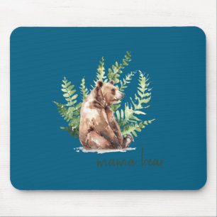 Woodland Mama Bear Baby Shower _1  Mouse Pad