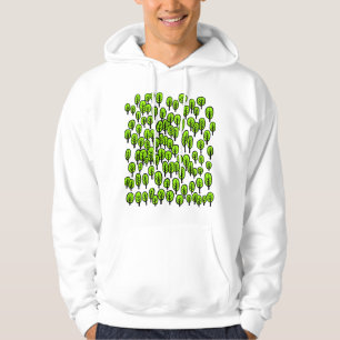 Woodland Map - Green trees Hoodie