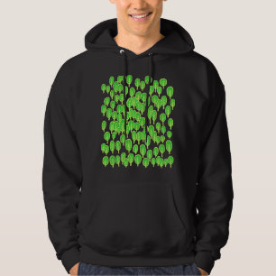 Woodland Map - Shades of Green Hoodie