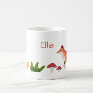 Woodland mignon enfants Personnalisé Fox Mug
