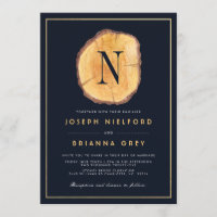 Woodland Monogram | Wedding Invitations