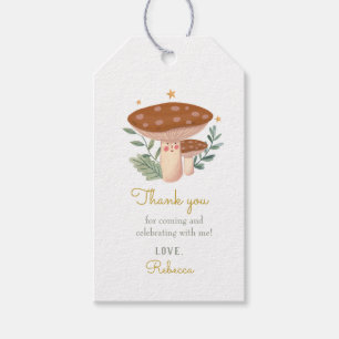 Woodland Mushroom Birthday Gift Tags