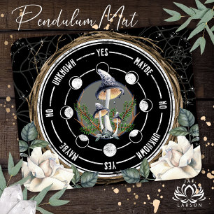 Woodland Mushroom Fungi Forest Psychic Pendulum Mouse Pad