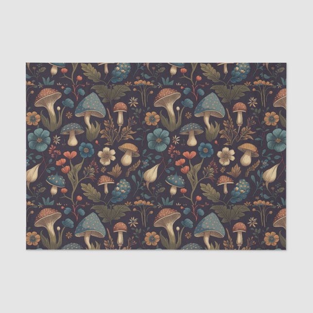 Woodland Mushroom Tissue Paper | Nature-Inspired  (Front)