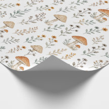 Woodland Mushrooms, Wildflowers, Leafy Botanical |