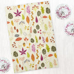 Woodland Nature Kitchen Towel<br><div class="desc">Autumn fall leaves, berries, pine cones and all sorts of woodland nature bits and bobs. Original art by Nic Squirrell.</div>