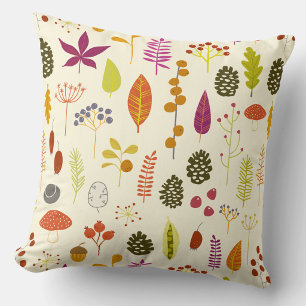 Woodland Nature Throw Pillow