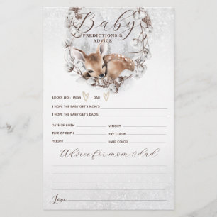 Woodland Oh Deer Winter Baby Shower Game