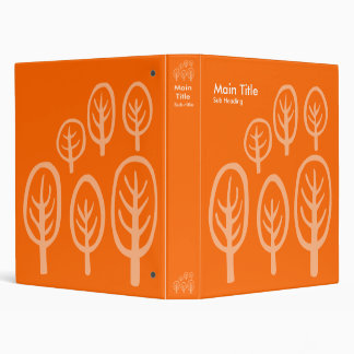 Woodland - Orange Binder
