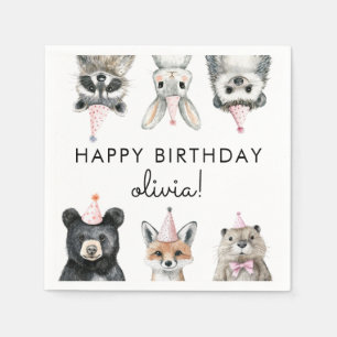 Woodland Party Animals Napkin