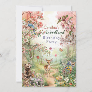 Woodland Party Invitation