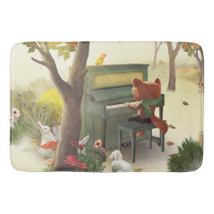 Woodland Pianist Bath Mat