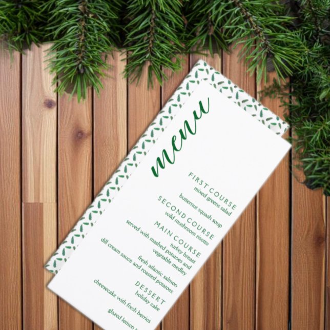 Woodland Pine Tree Branches Menu (Creator Uploaded)
