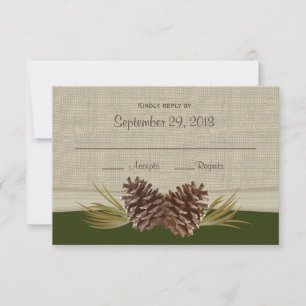 Woodland Pinecones Response Card