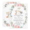 Woodland Pink Floral Greenery Baby Shower by Mail