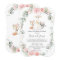 Woodland Pink Floral Greenery Baby Shower by Mail