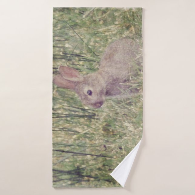 Woodland rabbit animals bath towel set (Bath Towel)