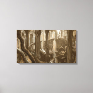 Woodland Realm Concept Canvas Print