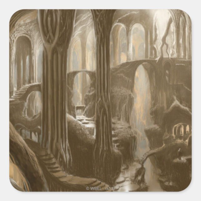 Woodland Realm Concept Square Sticker (Front)