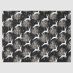 Woodland Reindeer - Black Tissue Paper