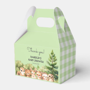 Woodland Rustic Forest Animals Favor Box