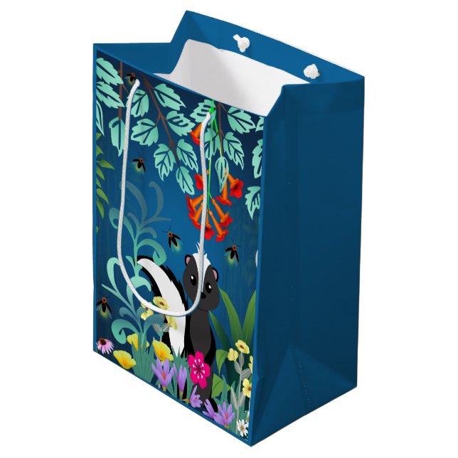Woodland Skunk Medium Gift Bag (Front Angled)