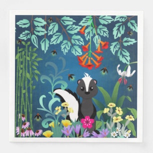 Woodland Skunk Napkin