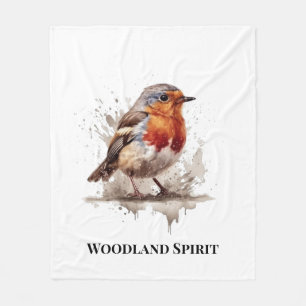 Woodland Spirit Cozy Cottage Retreat Fleece Blanket
