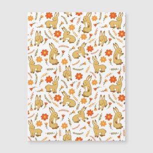 Woodland Spring Bunny Rabbit Floral