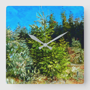WOODLAND SQUARE WALL CLOCK