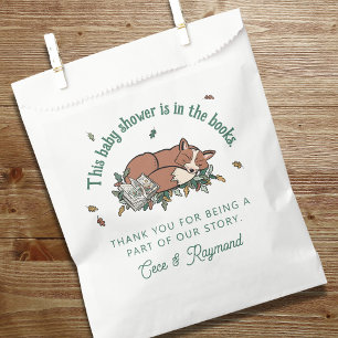Woodland Storybook Fox Baby Shower Thank You Favour Bag