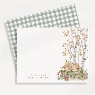 Woodland Storybook Nursery Note Card