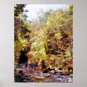 WOODLAND STREAM POSTER