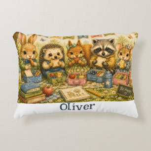 Woodland Study Buddies Picnic Accent Pillow