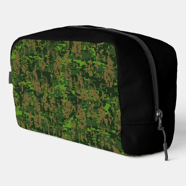 Woodland Style Digital Camouflage Decor Dopp Kit (Right Corner)