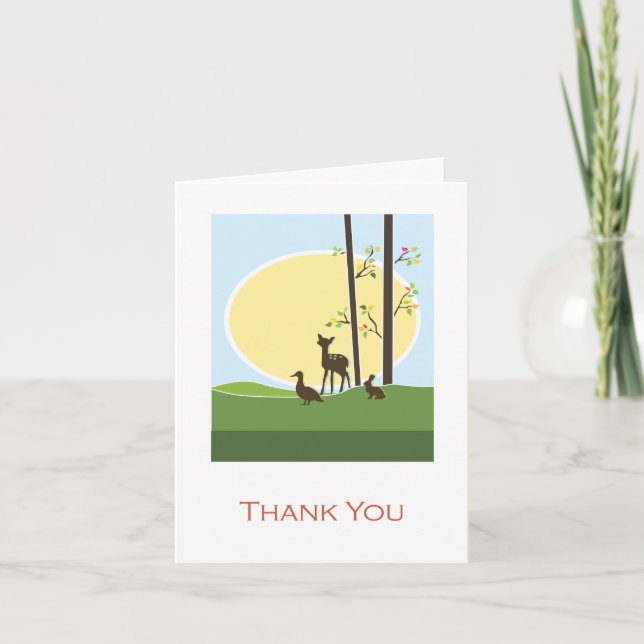 Woodland  | Thank You Card (Front)