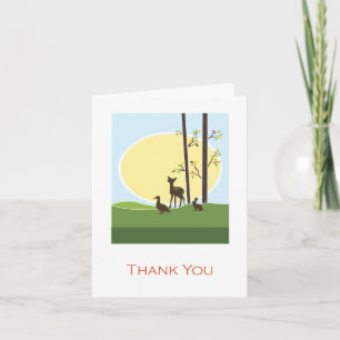 Woodland    Thank You Card