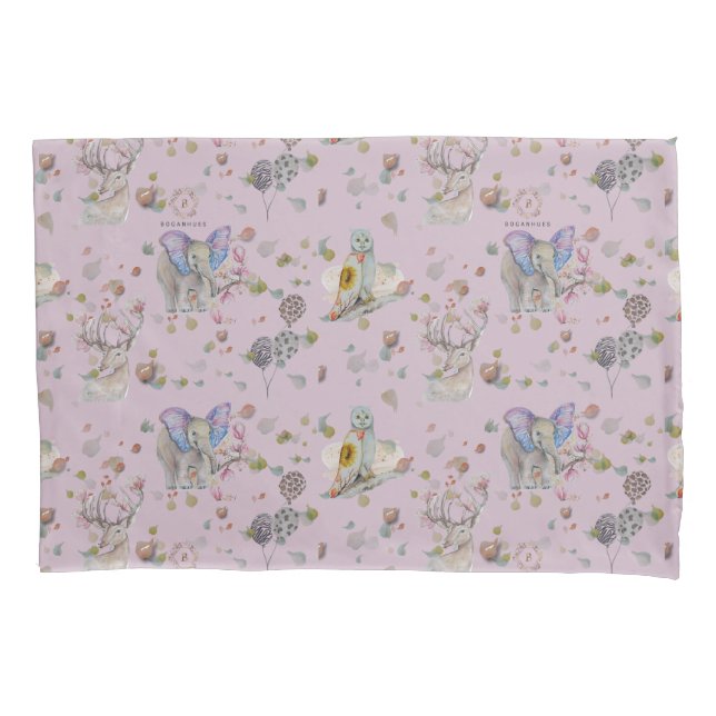 Woodland Theme Baby  Pillowcase (Front)