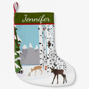 Woodland Theme Personalized Stocking