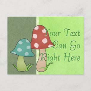 Woodland Toadstool Postcard