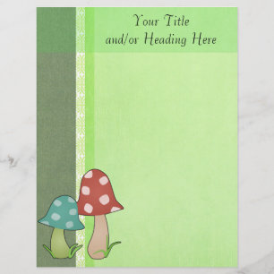 Woodland Toadstools Letterhead