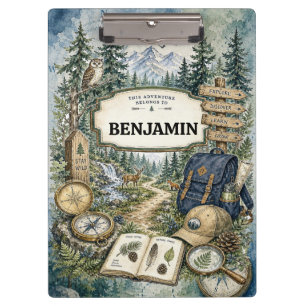 Woodland Trail Adventure Nature Discovery Design Clipboard