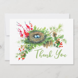 Woodland Treasures Personalized  Thank You Card