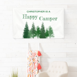 Woodland Trees Birthday Banner