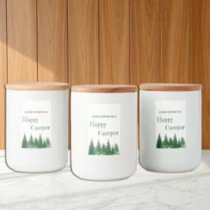 Woodland Trees Birthday Food Label