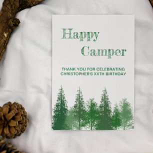 Woodland Trees Birthday Thank You Card