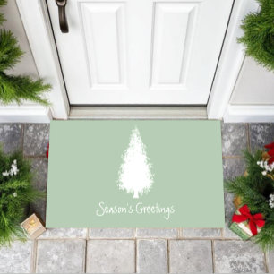 Woodland Trees Christmas Doormat